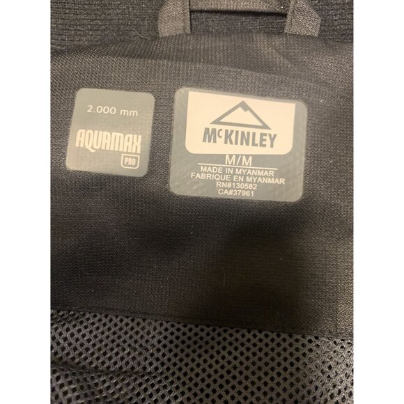 Mc Kinley Aquamax Pro M Hooded Outdoor Windbreaker Fall Jacket Black - Picture 4 of 8